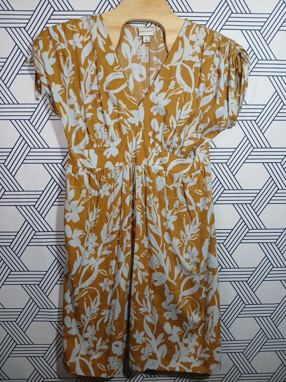 Cottagecore Prairie Floral Midi Dress | Boho Romantic Spring Dress